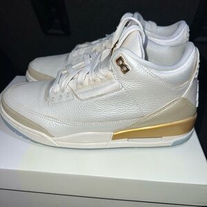 Air Jordan 3 Retro Womens Champagne & Oysters IB2255 100 10.5W/9M